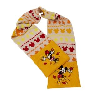Disney Fall Mickey and Minnie Mouse Fair Isle Scarf